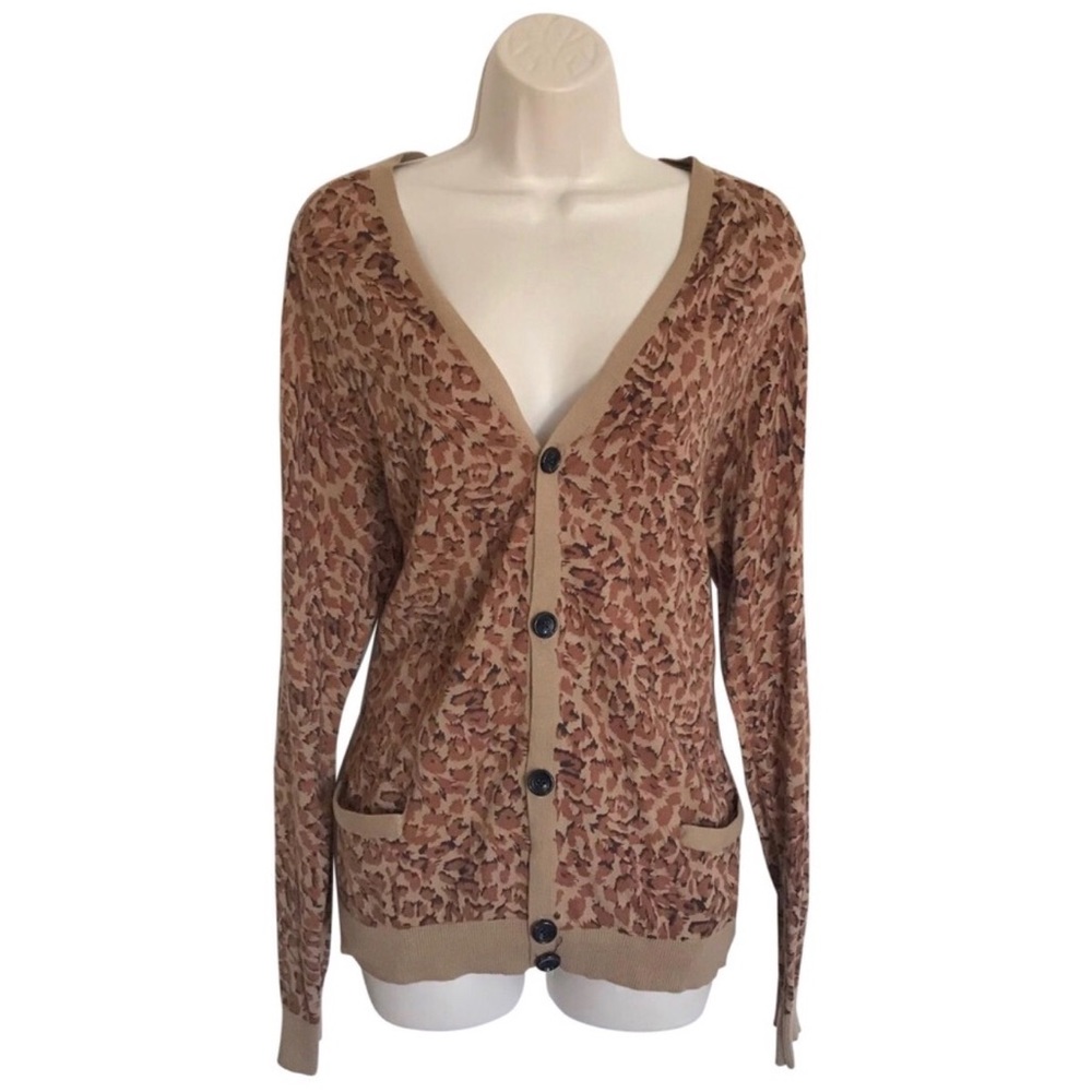 Marc by Marc Jacobs Leopard Print Cardigan